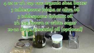 How To Make Body Scrub Tutorial  A Homemade Brown Sugar Scrub Recipe [upl. by Orvie]