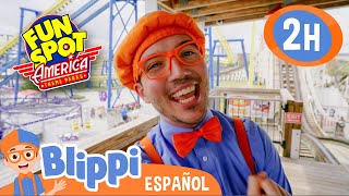 Aventuras en Fun Spot Orlando con Blippi  Aprende con Blippi  Videos educativos para niños [upl. by Marek771]