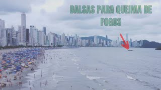 Balneário Camboriú Preparando os Fogos para o Réveillon 2022 [upl. by Enahpets]