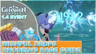 Rhodeia’s Rage Challenge Guide Genshin Impact Wishful Drop Event Useful New Oceanid Boss Fight Tips [upl. by Seuqram]