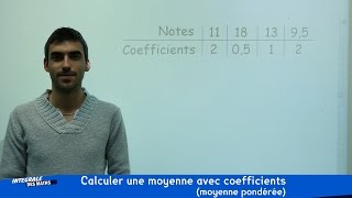 Calculer une moyenne avec coefficients moyenne pondérée [upl. by Aerdied]