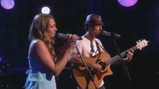 Lucky  Jason Mraz amp Colbie Caillat Live On Ellen Degeneres Show [upl. by Haeluj759]