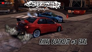 NFS Most Wanted Remastered Rival Challenge Blacklist 9 Earl [upl. by Arised]