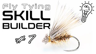 Fly Tying Skill Builder 7  Pinch Wraps Dubbing Ice Dub amp How to Tie an Elk Hair Caddis [upl. by Ahsitan]