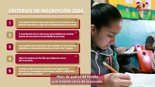 Conoce los criterios de Inscripción Definitiva ciclo escolar 20242025 Educación Básica [upl. by Guthry]