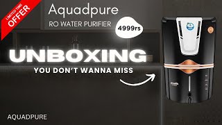 AQUA D PURE Copper  Alkaline RO Water Purifier 12L ROUVUF Copper Unboxing and installation videos [upl. by Adnoved]