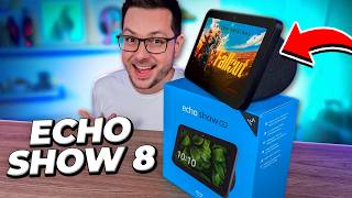 NOVO ECHO SHOW 8 3ª geração está MAIS POTENTE e ÁUDIO ESPACIAL Unboxing da ALEXA com TELA [upl. by Olivia]