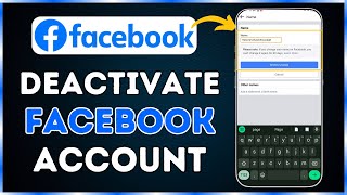 How to Deactivate Facebook Account Temporarily  2024 [upl. by Ettelimay]