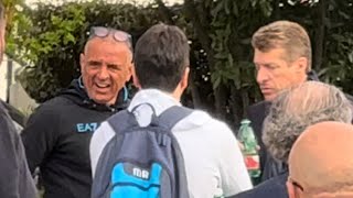 Monza Napoli 24 Starace fa felice dei tifosi azzurri poi spunta Calzona 🤩💙 [upl. by Arvid334]