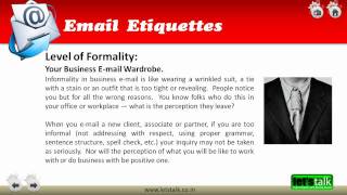 Email Etiquette Training [upl. by Charlean118]