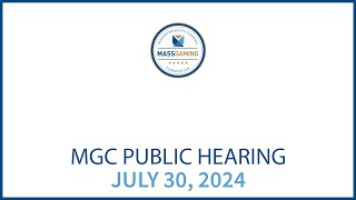 MGC Adjudicatory Hearing– July 30 2024 [upl. by Ydollem409]