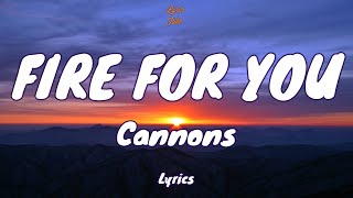 🎧 Cannons  Fire for You  Lyric video [upl. by Ardnazil]