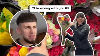 ANOTHER MAN BOUGHT ME FLOWERS PRANK ON MY BF [upl. by Emalee]