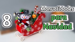 8 Adornos muy bonitos PARA DECORAR EN NAVIDAD 🎄 [upl. by Strade]