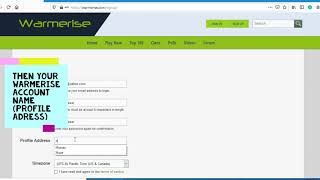 How to create a account in warmerise [upl. by Akehs]