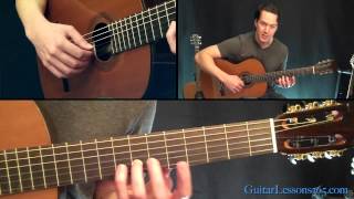 Classical Gas Guitar Lesson  Mason Williams  Part Two [upl. by Rugen]