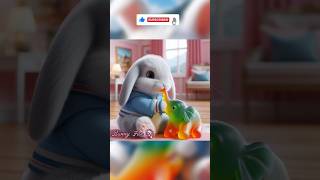 Makan gummy gajah yum yum yum cartoon kelincilucu funny cute animation [upl. by Notsruht]