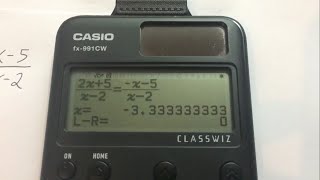 ECUACIONES RACIONALES con la CALCULADORA CIENTÍFICA FX991CW [upl. by Ardnnek]