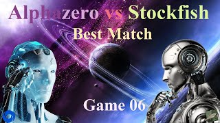 Alphazero vs Stockfish Game 06 [upl. by Aeslek]