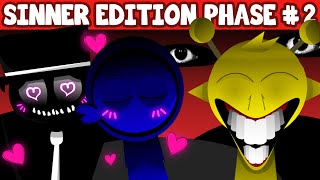 Incredibox Sprunki Sinner Edition Phase 2 But With BLACK x JEVIN Kiss  All Reactions [upl. by Ilrahc]