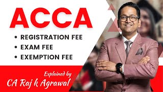 ACCA Fee Structure  Total Cost of doing ACCA in India  ACCA Exam Fee Registration amp Exemption Fee [upl. by Ellennoj587]