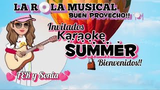 BUEN PROVECHO 🤩 CON KARAOKE SUMMER [upl. by Airrej]