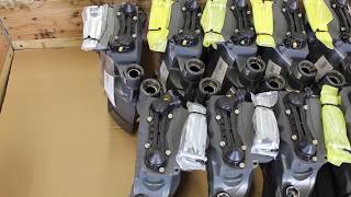 AirbrakeMarket com remanufactured knorr bremse SN7 brake calipers for mercedes actros packing [upl. by Enihsnus]