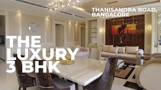 Fully Furnished 3 BHK at The Leela Residences Bhartiya City Bangalore  Luxury Apartments [upl. by Rahmann231]