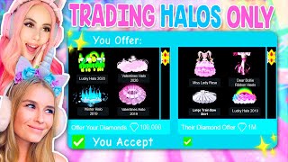 Trading HALOS ONLY In Royale High Roblox [upl. by Minardi]