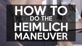 How To Do The Heimlich Maneuver [upl. by Ellehcim980]