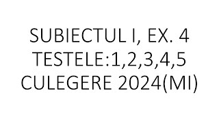 Exerciții de sinteză pentru bacS I ex 4 12345clasa 10 [upl. by Belshin608]