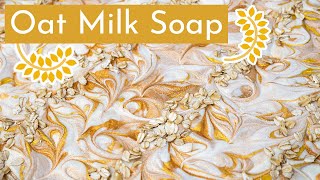 Making Cold Process Soap with Oat Milk it really isnt hard  Royalty Soaps [upl. by Dnomso116]