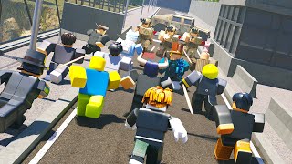 We RAIDED every Roblox Military Roleplay server with OVER 80 PLAYERS [upl. by Solahcin]