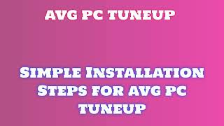 Video Tutorial Installing avg pc tuneup FAQ FCDFHZSBZZCCJ [upl. by Orin]