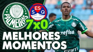 PALMEIRAS 7 X 0 QUEIMADENSE  MELHORES MOMENTOS  COPINHA 2024 [upl. by Dihgirb]