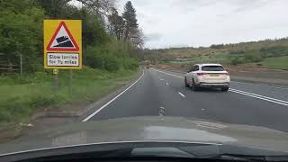 Driving in England Gloucester A417 A436 A40 Oxford April 2024 [upl. by Annoet]