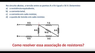 Encontre a corrente e a tensão em qualquer resistor [upl. by Astrid]