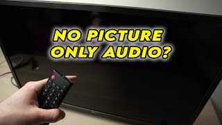 LG Smart TV How to Fix No Picture on the Screen Only Audio [upl. by Kalasky]