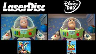 Toy Story Laserdisc VS DVD Comparision Buzz Lightyear [upl. by Mosnar]