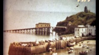 Tenby Wales 1958 old cine film [upl. by Runkle]