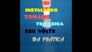 Instalação de tomada trifásica 220 Volts [upl. by Tterrag]