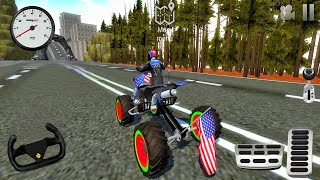 Dirt Bike Stunts On US City Road  Xtreme Motorbikes Racing Gameplavy [upl. by Ynattyrb]