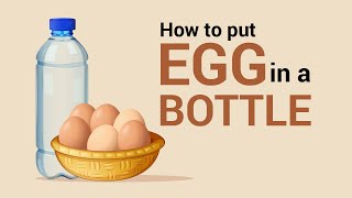 How to put EGG inside a bottle Trick Revealed  EGG Experiments  dArtofScience [upl. by Ned]