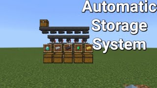 Automatic Storage System in Minecraft [upl. by Noivax]