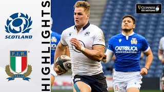 Scotland v Italy  HIGHLIGHTS  BonusPoint Earned In HighScoring Game  2021 Guinness Six Nations [upl. by Ede]