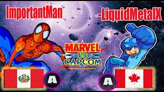 ImportantMan PER VS LiquidMetalX CA fightcade2 mvc1 marvelcollection marvelvscapcom [upl. by Marv]