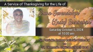 A Service of Thanksgiving for the Life of Esme Gwendolyn Lady Brancker [upl. by Nudnarb894]