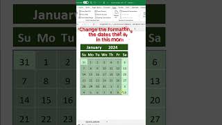 Dynamic Calendar in Excel [upl. by Eecyal]