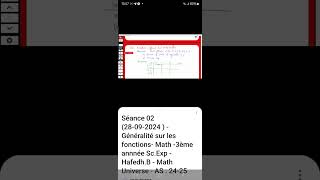 3eme science 3eme math généralités sur les fonctions live mathuniverse sur zoom [upl. by Pisano]