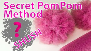 Tulle Pom Pom Tutorial  How To Using Toilet Paper Tubes pompom [upl. by Fitzsimmons]